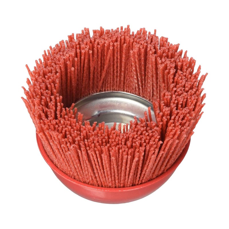AL's Liner Abrasive 180 Grit Nylon Bristle Cup Brush - 4 Inch - Safe for Use on Metal, Wood, Aluminum and Plastic Surfaces (TOOR4) - Image 5